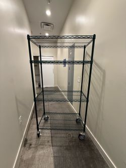 Epoxy Metro Rack with Wheels