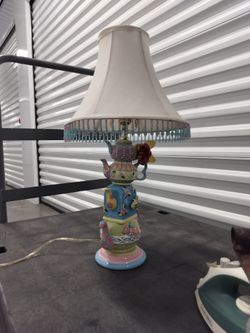 Whimsical Stacked Teapot Ceramic Table Lamp