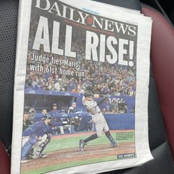 Daily News-  Judge Hits # 61 