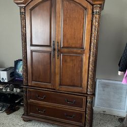 TV/Clothing Armoire Cabinet