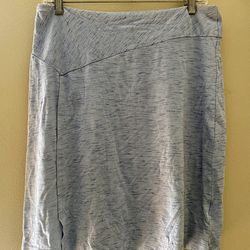 Columbia Women's S Faux Wrap Skirt Blue Cotton Blend Stretch Hiking Outdoors