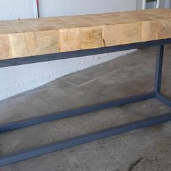 Ashley Furniture Solid Wood Console Table – Industrial Loft