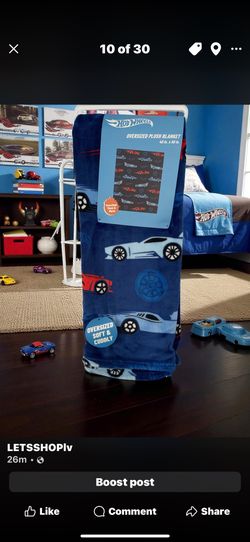 🎁🎄40in*50in Hot Wheels Throw Blanket (2) Available 