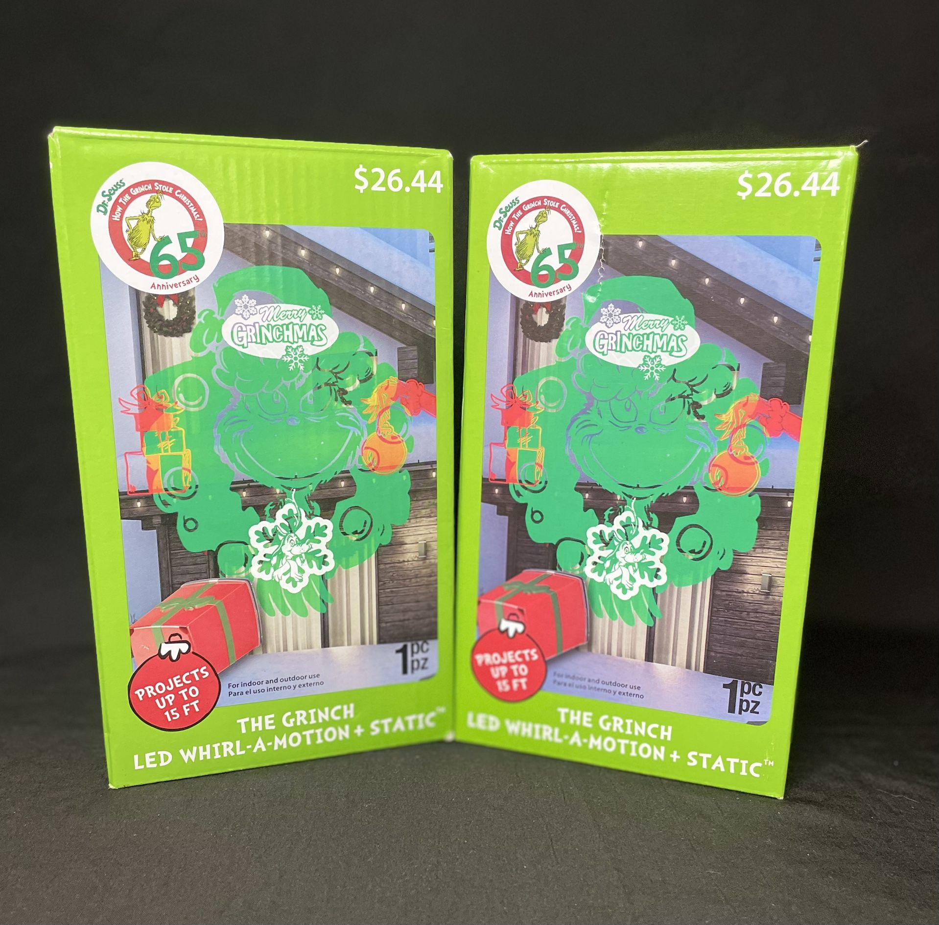 Dr. Seuss “The Grinch” LED Whirl-A-Motion + Static Projection Light