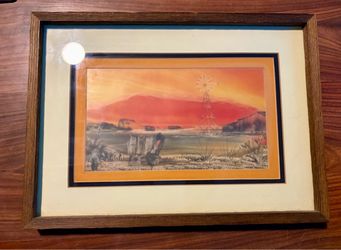 Framed Western Landscape Art Print