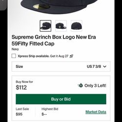 Supreme Fitted 7 3/8