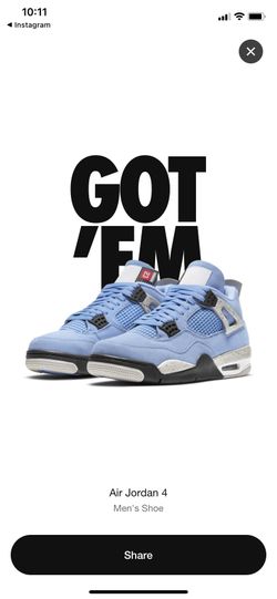 Jordan 4 University Blue
