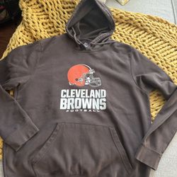 NFL Cleveland Browns Men’s Majestic Pullover Hoody, Size Large (Brown)