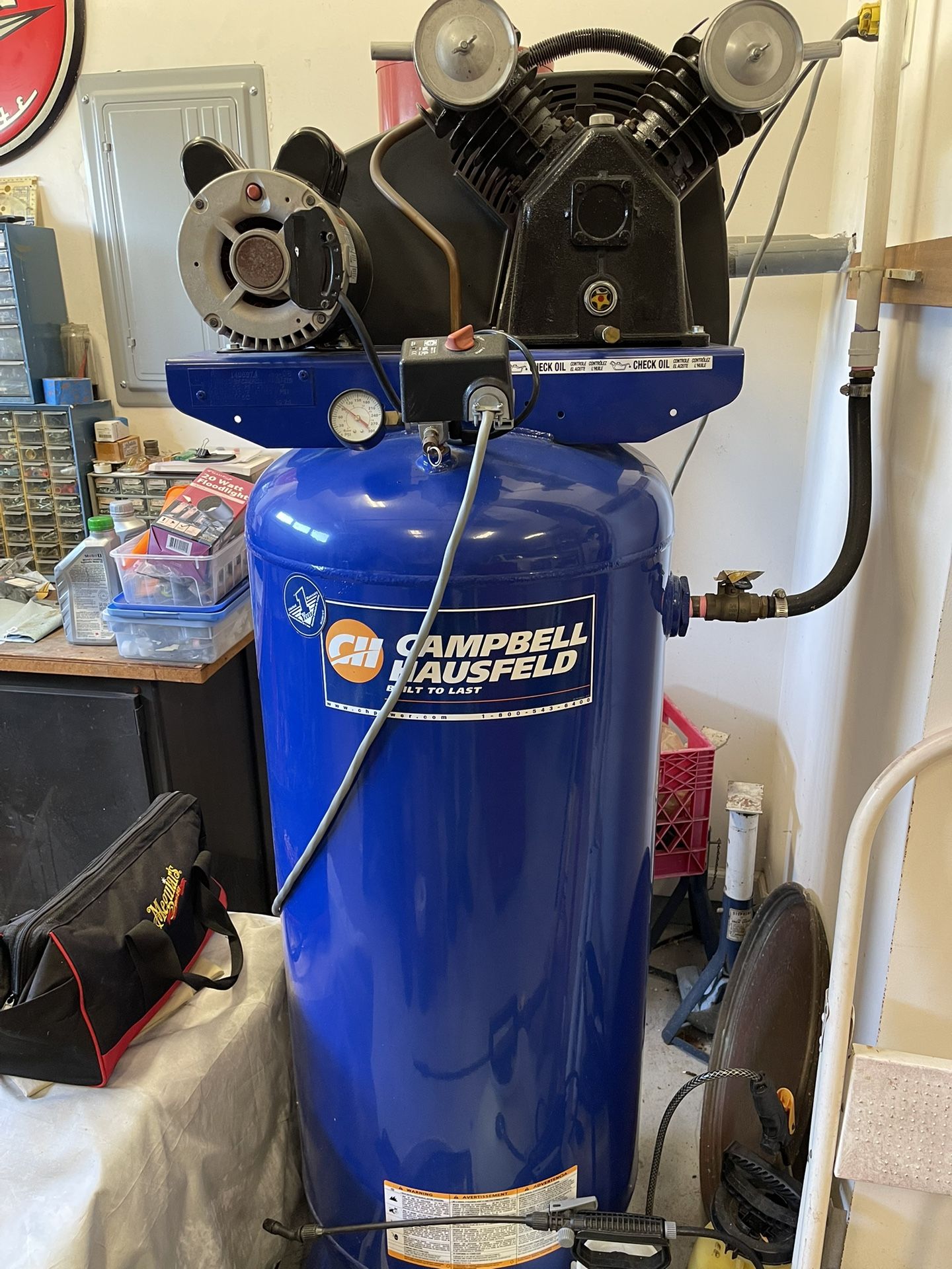 60 Gallon Campbell Hausfeld Air Compressor