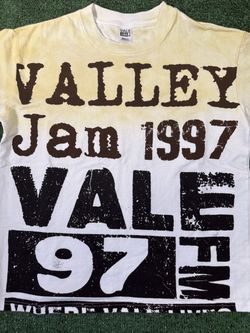 Valley Jam 1997 Vale FM Graphic T-Shirt Small