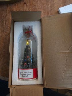 Mr Christmas message in a bottle