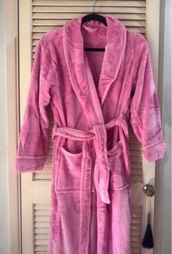 New* Pink fleece robe (M) women teen girls
