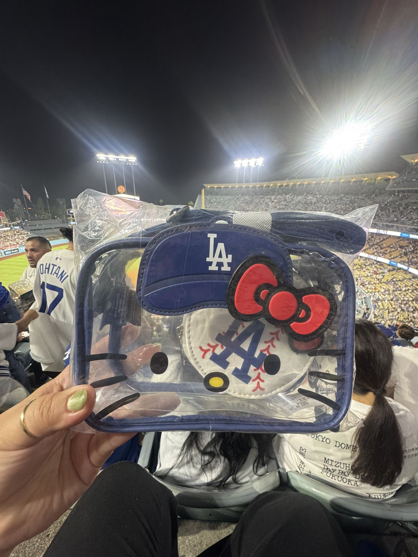 Hello Kitty Dodgers Crossbody With Coin Purse 