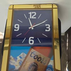 Vintage Coors Beer Clock 