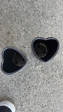 Heart carbon exhaust tips