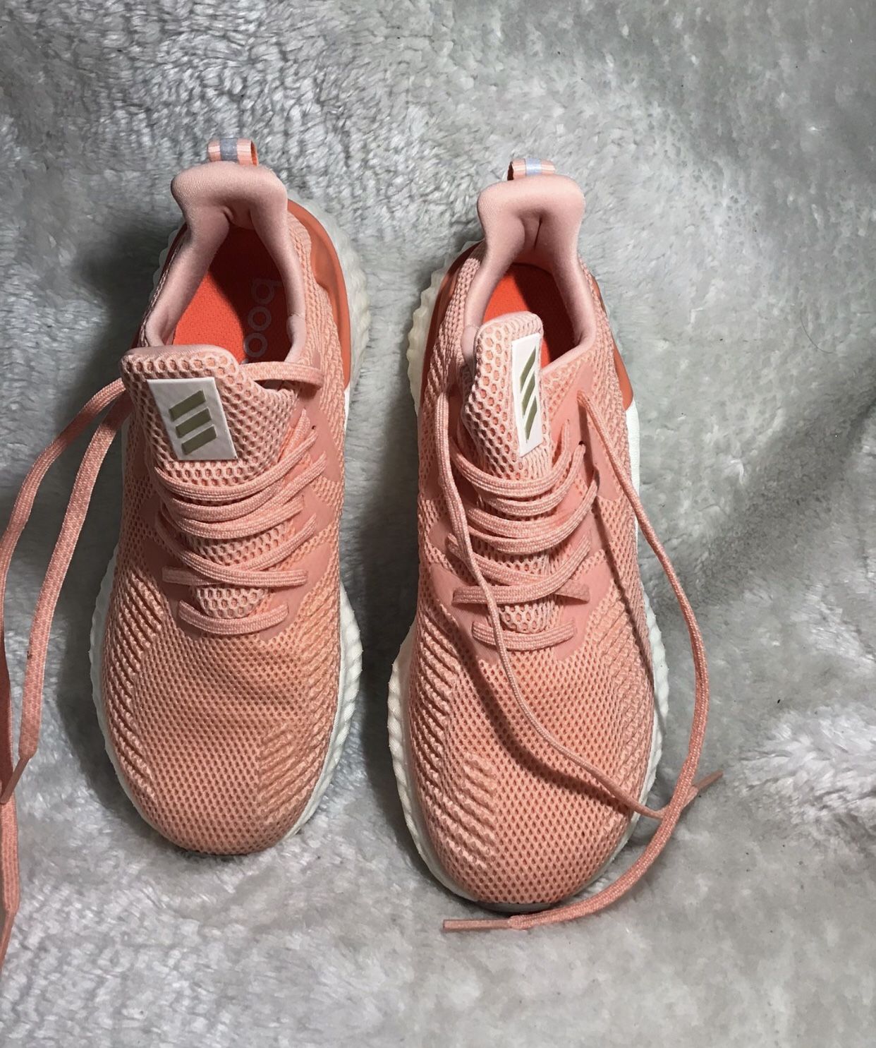 Adidas Alpha Boost Glow Light Coral Running Shoes Men’s 7/Women’s 9