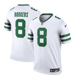 Aaron Rodgers New York Jets Nike Legend Player Performance Top - Legacy White - Men's Large & XL - Brand New, Unworn