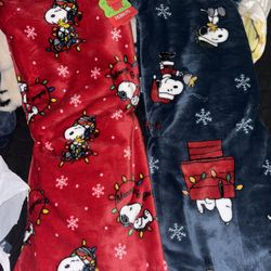 Snoopy Christmas Blankets