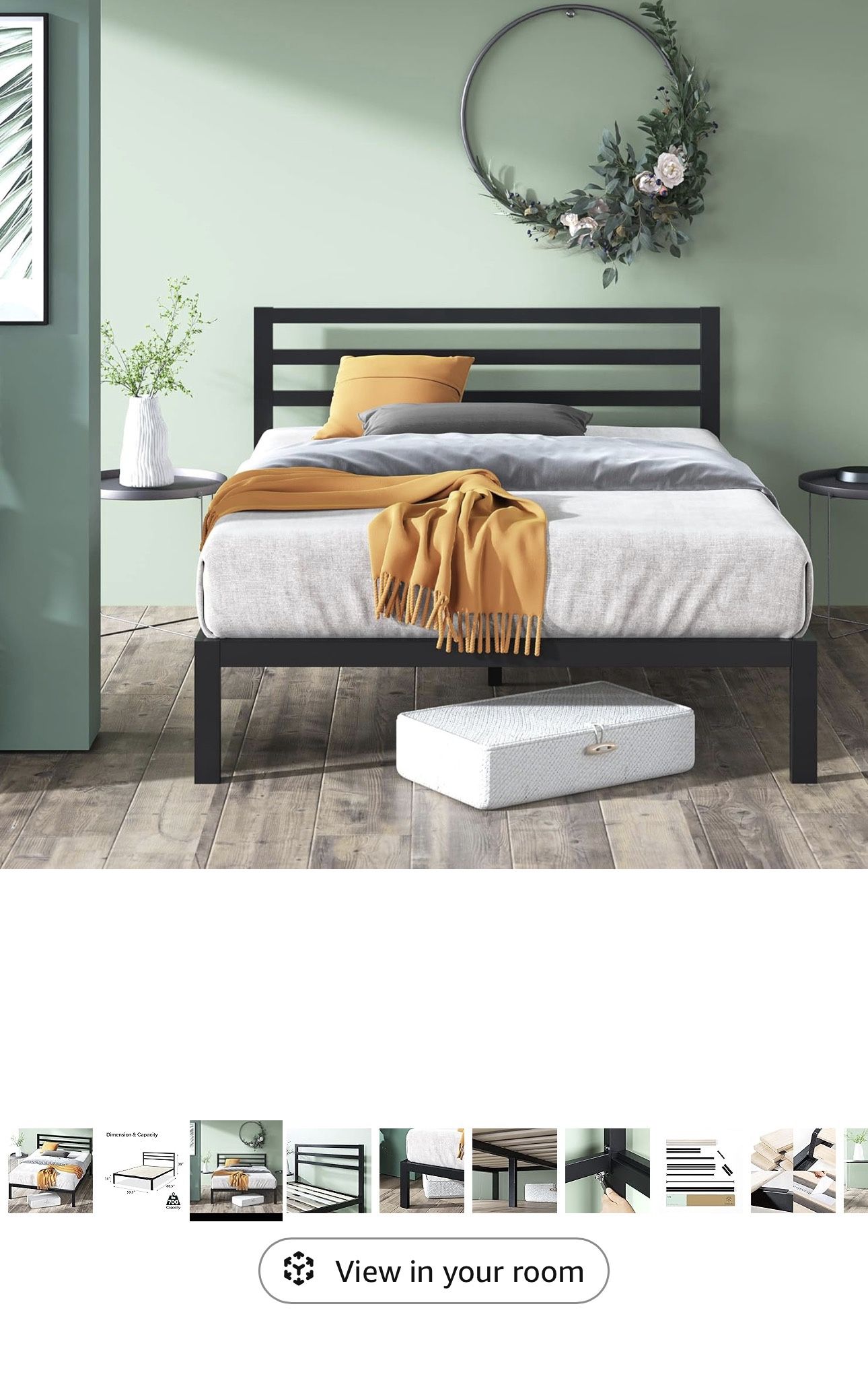 ZINUS Metal Platform Bed Frame
