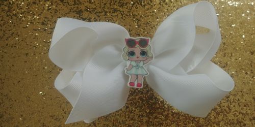 6" LOL doll hair bow