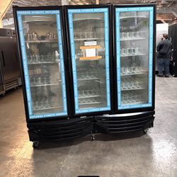 Three Glass Door Refrigerator 