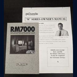 Polk Audio RM7000 and M3II Surround Sound Speaker System