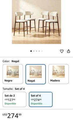 Set of four chairs