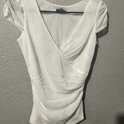 Bebe White Top Size Small