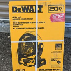 DEWALT
8-in 20 -Volt Indoor/Outdoor Yellow Jobsite Fan Charger Included