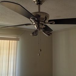 Chrome ceiling fan