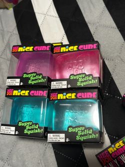 Nee Doh Nice Cube Squish Toys – Set of 4