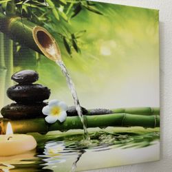 4 piece Zen canvas wall art set