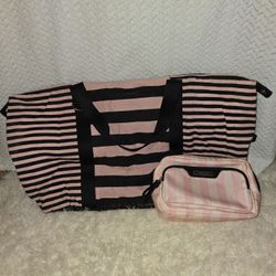 Victoria's Secret Weekender Bag And Toiletries Bag