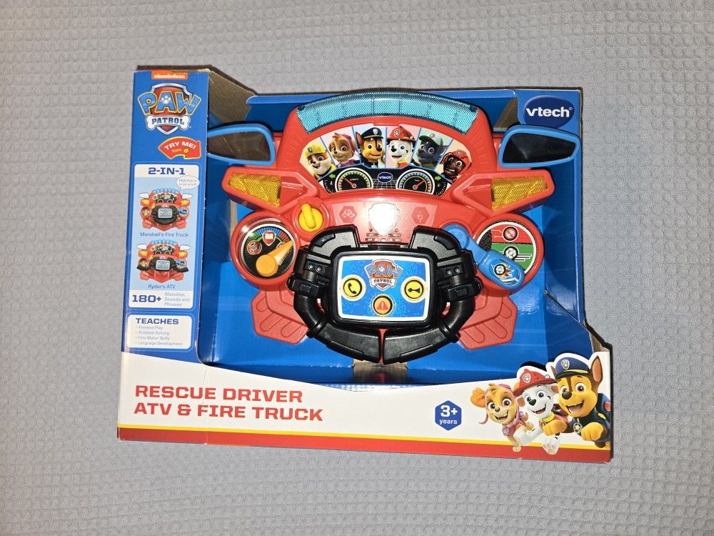 VTech Paw Patrol Rescue Driver ATV Fire Truck