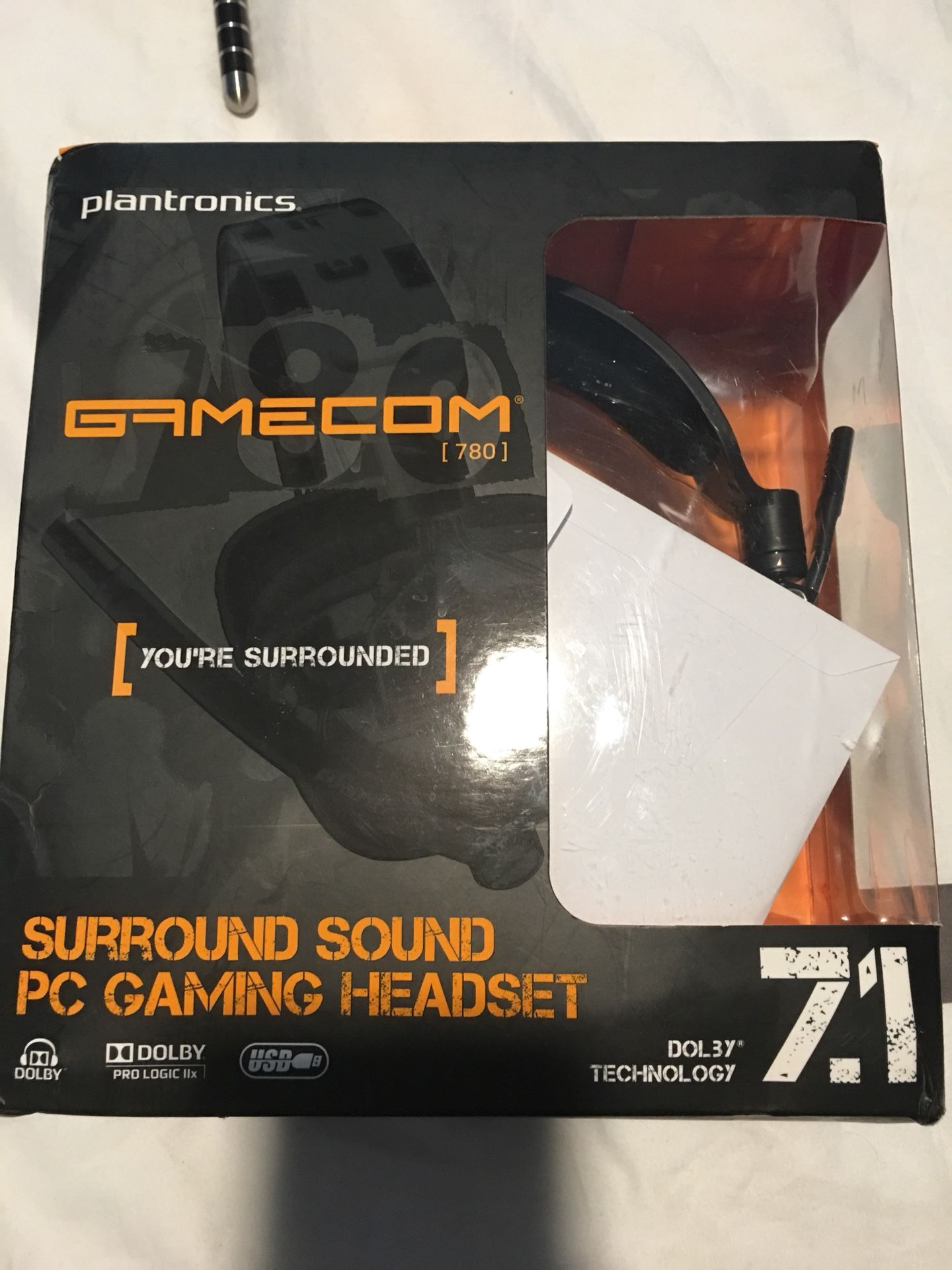 Gamecom 780 surround sound pc gaming headset USB