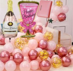 20 pcs confetti Balloons 🎈 +2 pcs helium Ballons +Free wallet +Free Gift