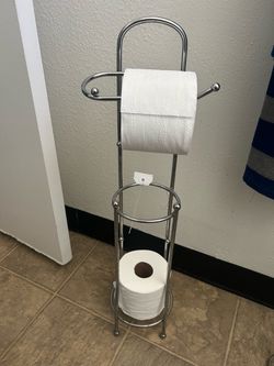 Toilet paper holder stand