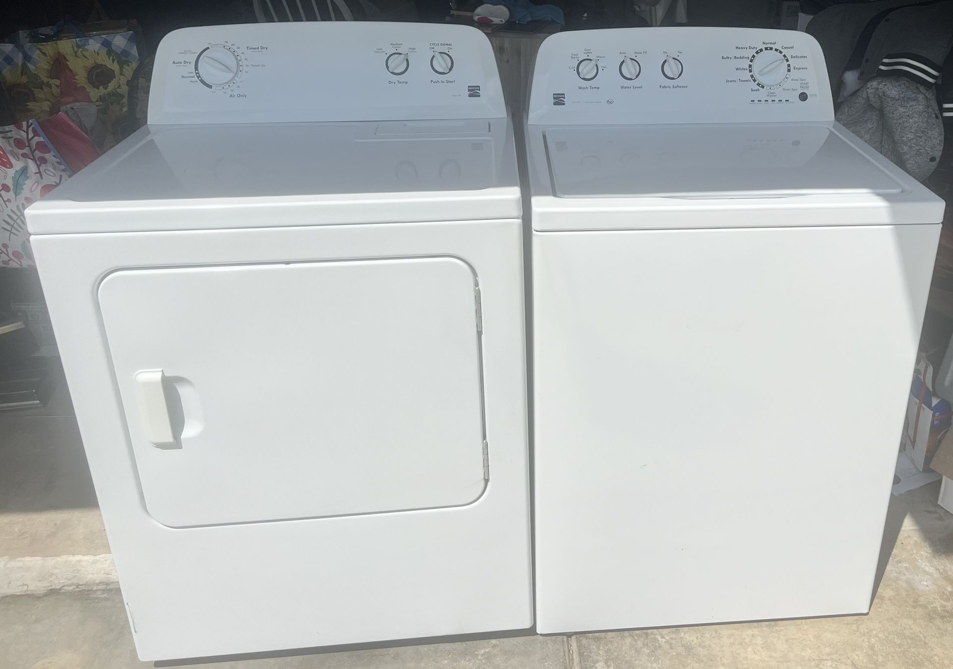 Kenmore 200 Series Washer Dryer Set 