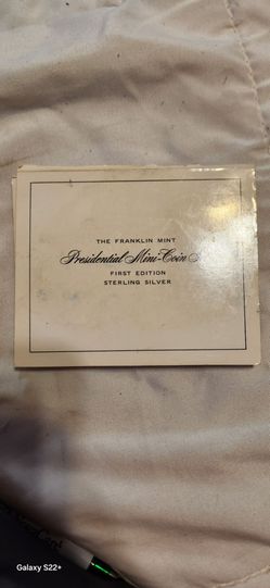 Franklin Mint Presidential Mini-Coin Set Sterling Silver