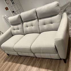 Alpendale Fabric Power Recliner Sofa with Power Headrestsp