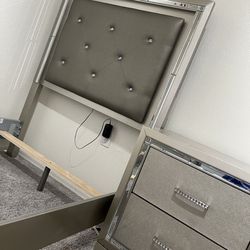 Twin bed +nightstand