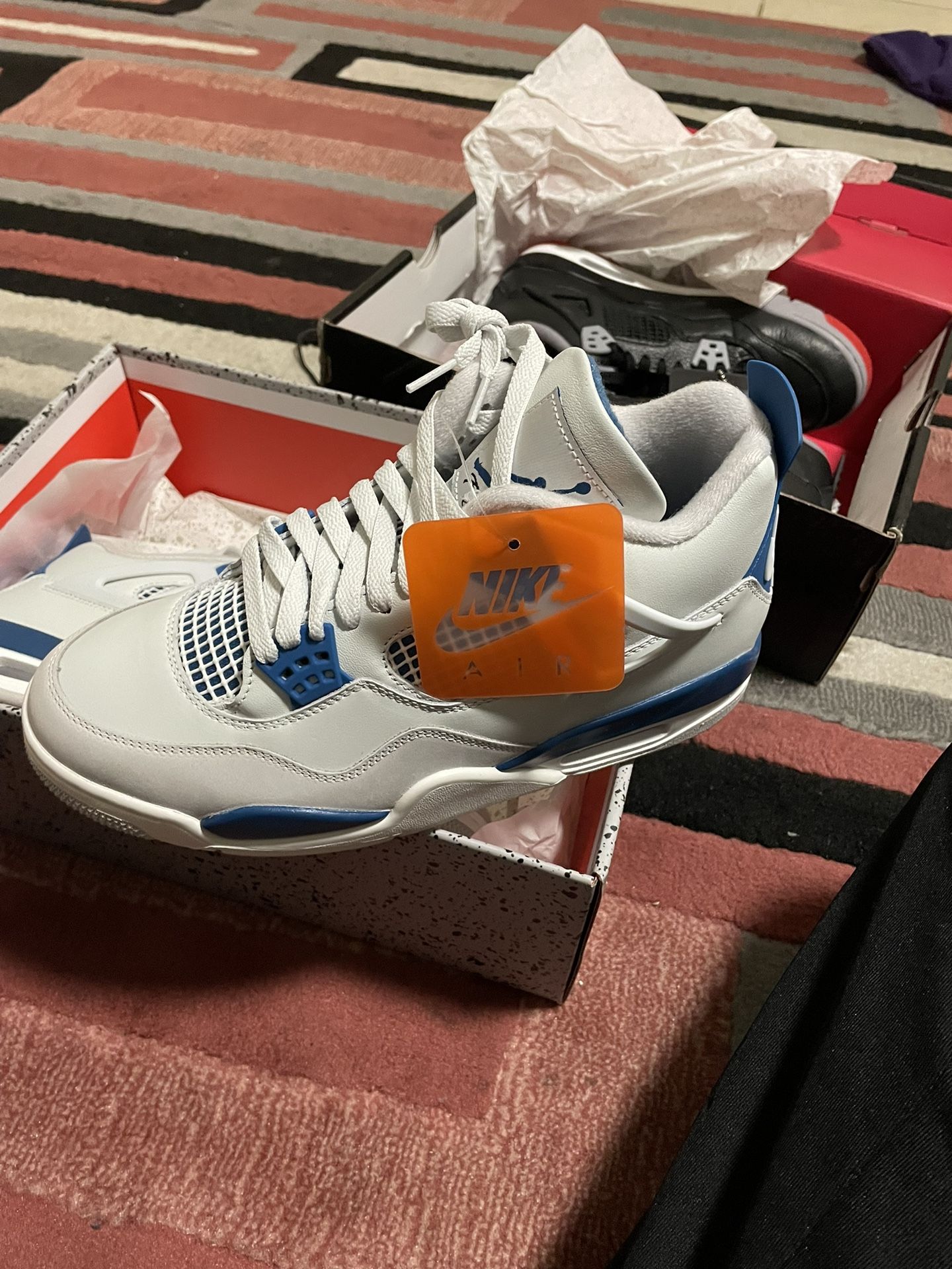 Brand New Never Been Used Nevjorfon 4Was On Feet Size 8 1/2 Authentic Blue Mirror Military