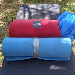 North face sleeping bag
