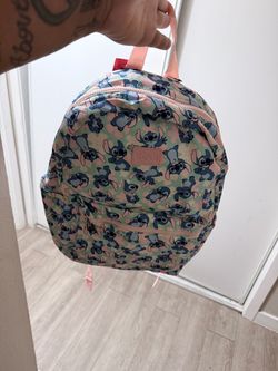 Stitch backpack blue