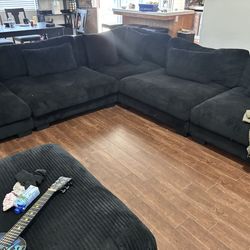 Black sectional
