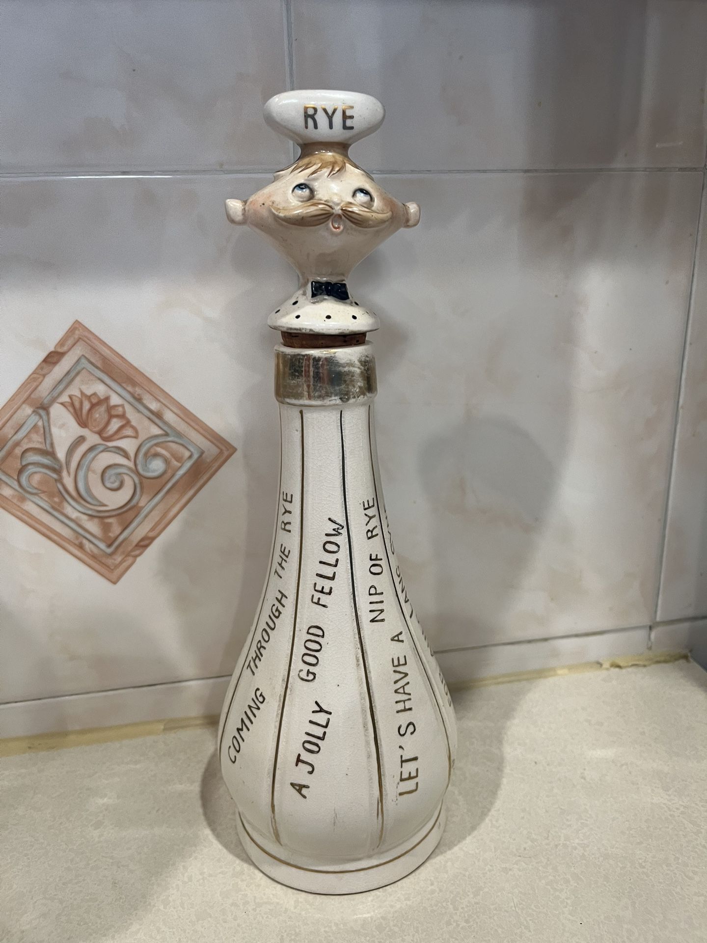 Vintage Holt Howard Liquor Bottle Rye