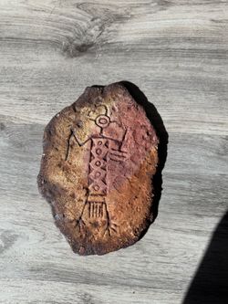 Vintage Ben Klinefelter Stoneware Plaque - Southwest Anthropomorph Art