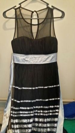 Black and silver dress