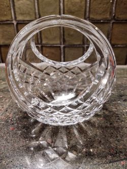 Vintage Waterford Crystal Basket With Handle