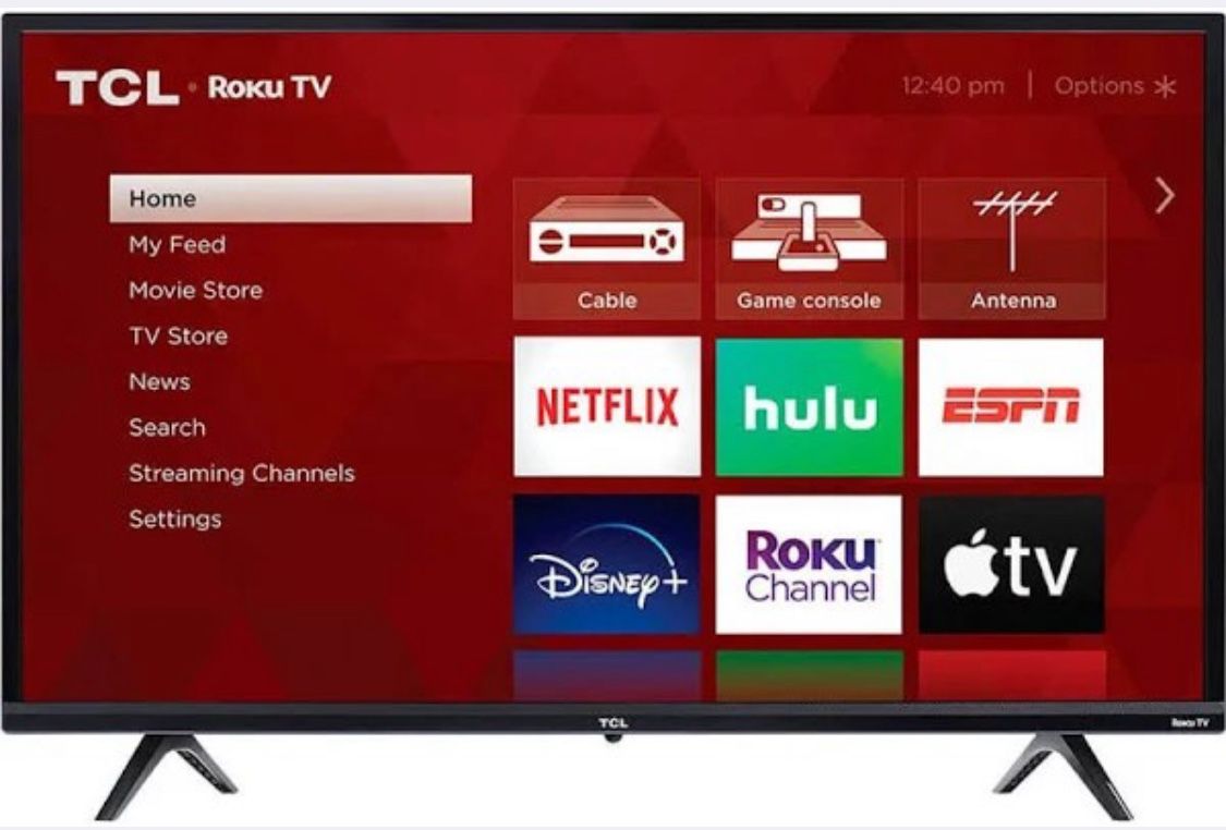 TCL Flat Panel TV Roku 32in 